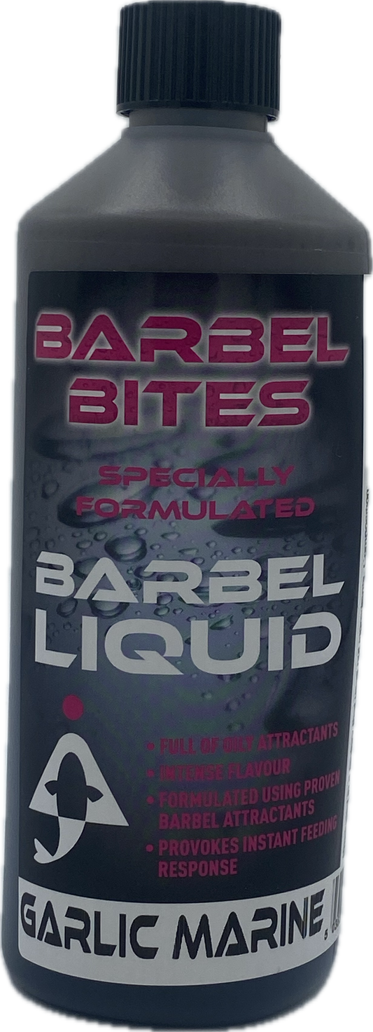 Barbel Bites Garlic Marine Liquid.500ml
