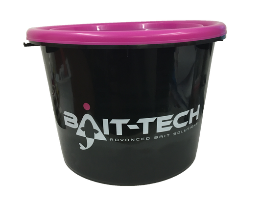 Groundbait Bucket & Lid - Black/Pink